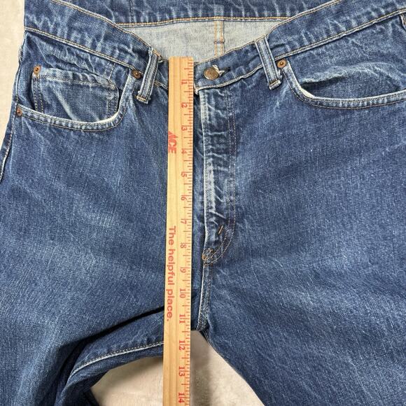 VTG 1960s Levi’s 505 BIG E Denim Jeans 36x30 Talon 42 Made USA Dark Blue Rare - Picture 12 of 15